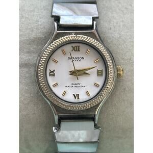 Swanson Two Tone MOP Band Women’s Quartz Watch
